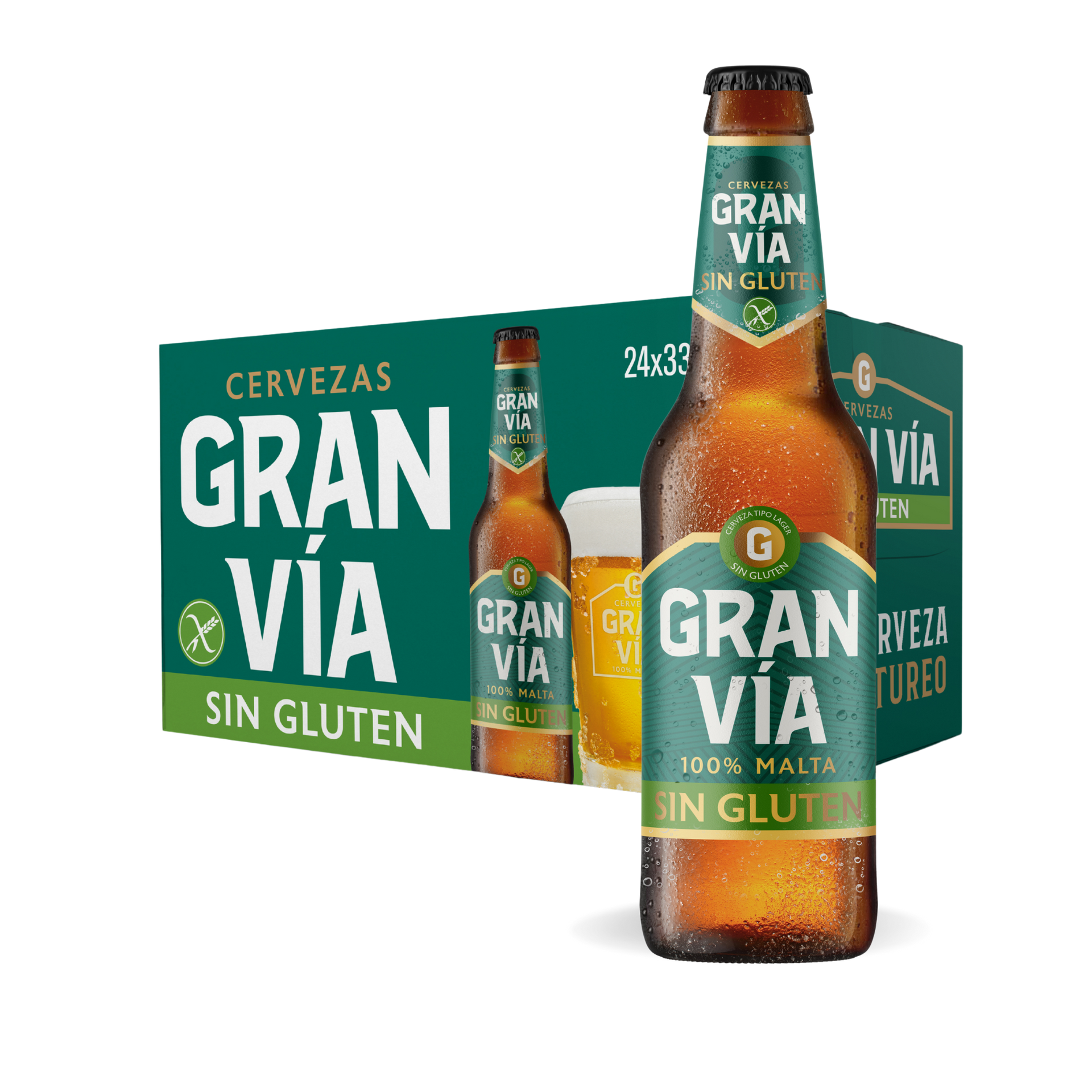 Cerveza Sin Gluten caja 24 unidades